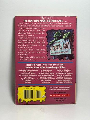 1st Print #16 One Day At Horrorland Goosebumps Book R.L. Stine Series Reprint - Imagen 2 de 18