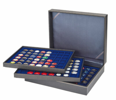LINDNER 2365-2148ME Nera XL Sammelkassetten Blau Für 144 Kronkorken