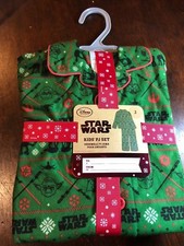 NEW Disney Store Star Wars Vader Yoda AT AT Boys Girls Pajamas PJ's Set sz 2
