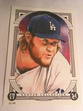 2017 Topps Museum Canvas Collection Jumbo 5x7 Clayton Kershaw Dodgers #’d /49