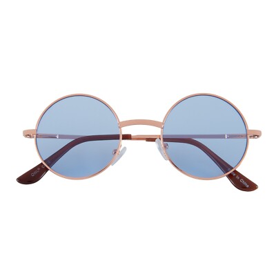 Blue Tinted Circle Sunglasses Retro Round Vintage Tint Sunglasses