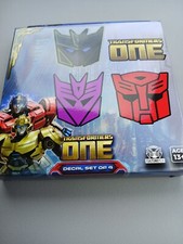Transformers ONE Set Of 4 Decals Black Purple Red Transformer