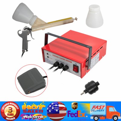 Electrostatic Paint Gun Coat Powder Coating System Portable Paint Supplies