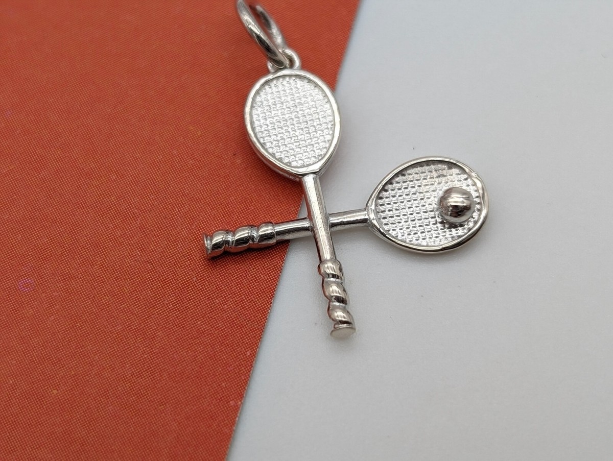 Tiffany & Co. 925 Sterling Silver SMALL Tennis Racket Ball Charm