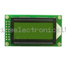 Yellow 0802 8x2 Character LCD Display Module 5V LCM For Arduino Raspberry pi