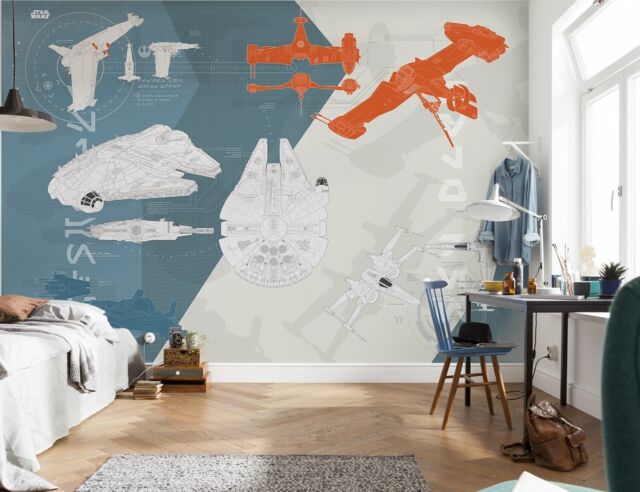 star wars wall mural