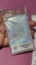 Iridescent White Navy 0.4MM Fine Glitter for nail acrylic gel craft US Seller 5g