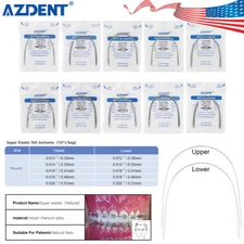 AZDENT Dental Orthodontic Super Elastic Niti Round Arch Wires Natural Nature FDA