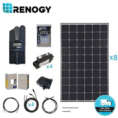 Renogy 2400w Mono Solar Panel Home Cabin Kit 2500w Mppt Off Grid Charger System