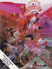 JR Richard Signed Padres Upper Deck Fanfest 1992 Program Baseball San Diego