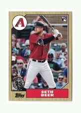 2022 Topps Series 1 #T87-98 1987 Topps Baseball 35th Anniversary Seth Beer  RC