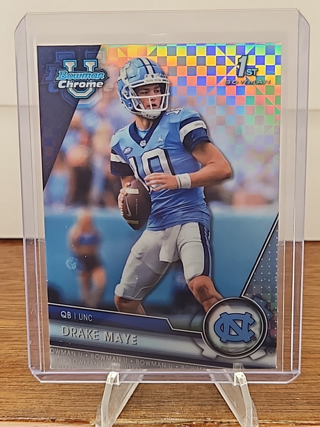 Drake Maye 2023 Bowman U Chrome #200 X-Fractor UNC 1st
