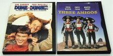 THREE AMIGOS, DUMB & DUMBER DVDs Steve Martin Short Chevy Chase Jim Carrey CC