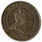 1902 Canadian Large One Cent 1¢ Coin Canada Queen Victoria KM# 7 Lot A5-443 — photo 2