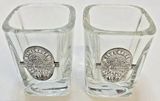 Set of Two Shot glasses. Detective