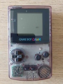Nintendo Game Boy Color Clear Purple /W Game & Carry Case Good Condition Tested