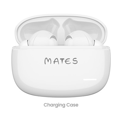 MATES Pro T10 Bluetooth Earbuds 5.3 TWS, Active Noise Cancellation-White