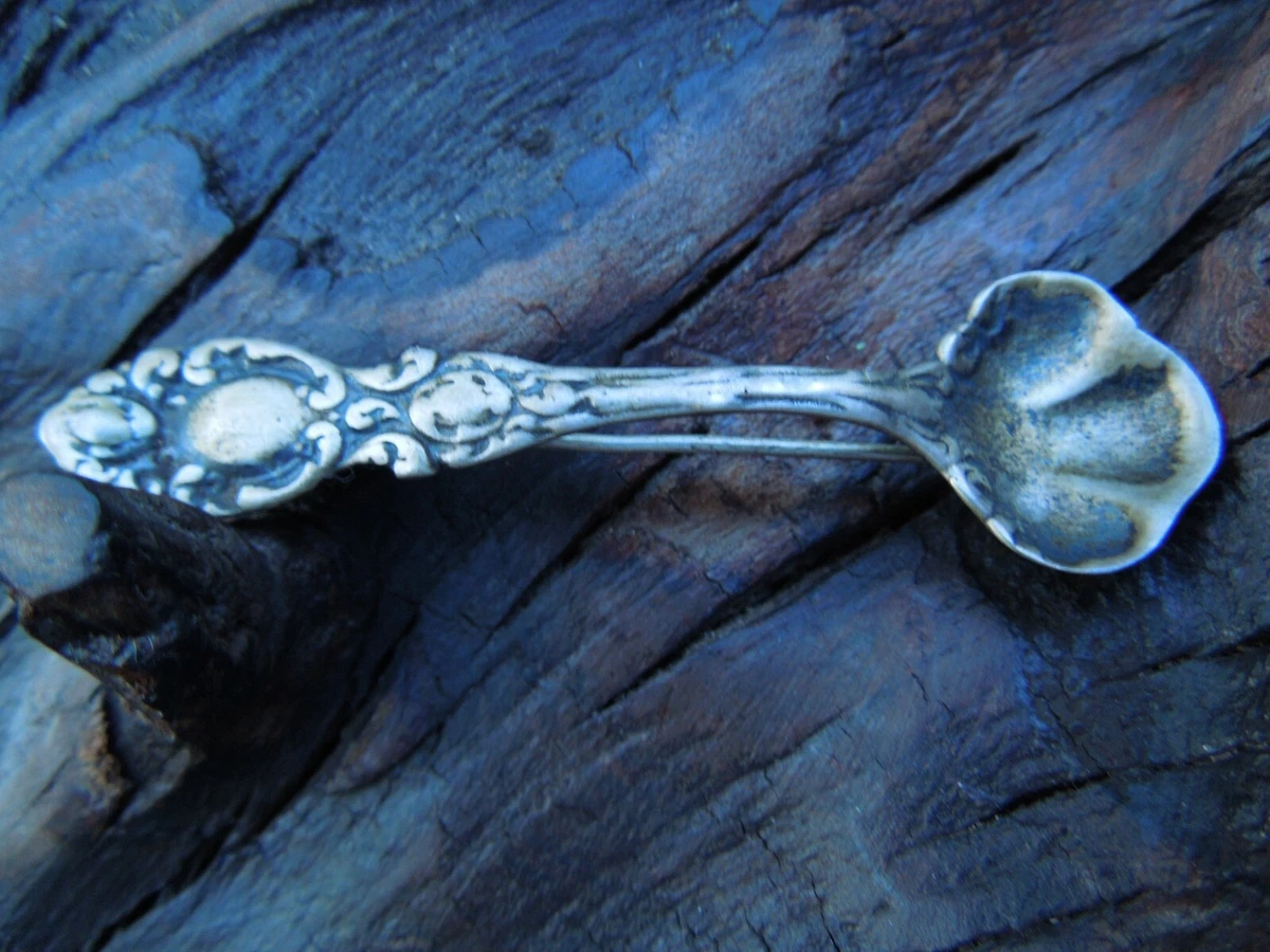Antique Art Nouveau Sterling Silver Spoon Pin Brooch