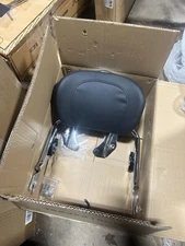 aufer chrome backrest sissy bar & pad for touring king street glide 2014-2022