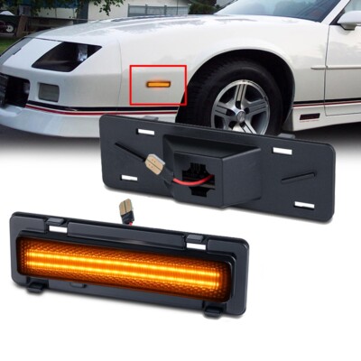 2x For Chevrolet Camaro Pontiac Firebird Front Fender LED Side