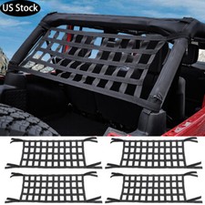4pcs Waterproof Cargo Mesh Roof Hammock Bed Rest For Jeep Wrangler Yj Tj Jk Jl 4pcs Waterproof Cargo Mesh Roof Hammock Bed Rest For Jeep Wrangler Yj Tj Jk Jl