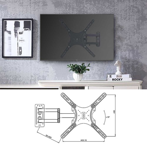 Universal TV Wall Bracket Mount Tilt & Swivel for 14"-50" Inch Monitor LCD UK - Picture 10 of 17