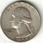 USA - 1959D - Washington ¼ $ - Silver Eagle - #12245RG