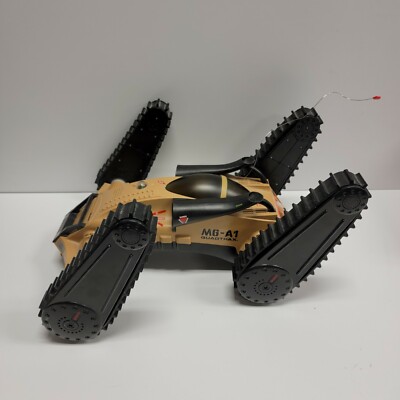 Rare JUMBO QUADTRAX MG-A1 Wireless Remote Control Tank/Rover All