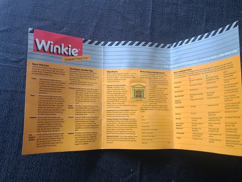 Vintage New Winkie Electronic Jewelry Computer Friend Chip Pin 1984 Xtronx RARE - Picture 4 of 13