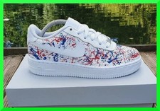 Custom Air Force 1 Red White Blue USA/Air For...