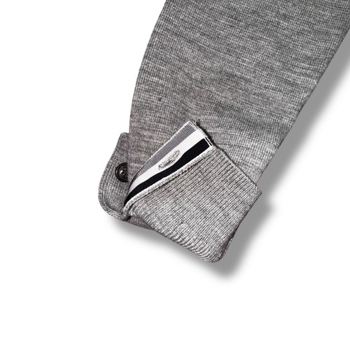 Maglione Thom Browne Thom Grigio Taglia M | Riga | Patch Gomito Scamosciato - Foto 6 di 20