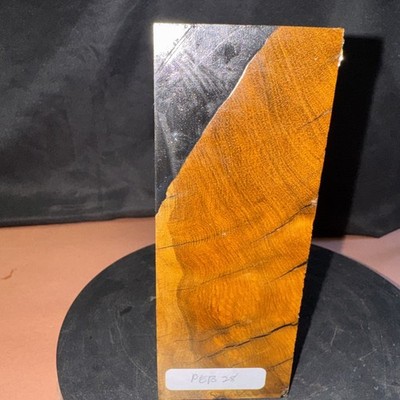 STABILIZED HYBRID PHILIPPINE EBONY BURL,TOOL HANDLES, KNIFE SCALES,BOTTLE SCALES