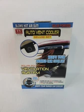 AUTO COOL SOLAR POWERED CAR AIR VENT TRUCK COOLER VENTILATION SYSTEM EXHAUST FAN