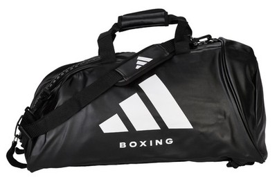 adidas 2in1 Bag Boxing black/white PU, adiACC051B- BackPack - Ruck-Sack -