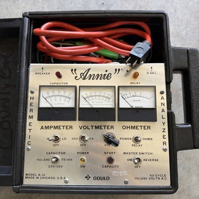 Imperial Eastman Model A-12 ''Annie'' Hermetic Unit & Component Analyzer w/ Cables