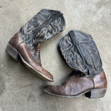 Vintage Tony Lama Made In USA Western Cowboy Boots