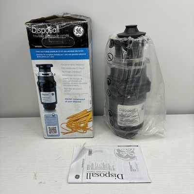GE GFC520V 1/2'' Continuous Feed Garbage Disposal, Stainless Steel, 1/2 HP