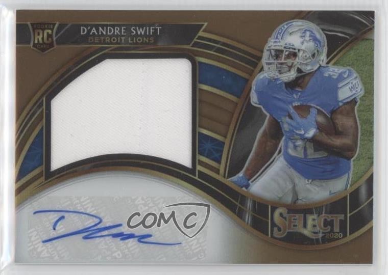 2020 Panini Select Copper Prizm 6/49 D'Andre Swift #JRS-DAS Auto RC 1b9