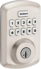 Kwikset 9250TRS-15S Powerbolt 2 Electronic Deadbolt Door Lock - Satin Nickel