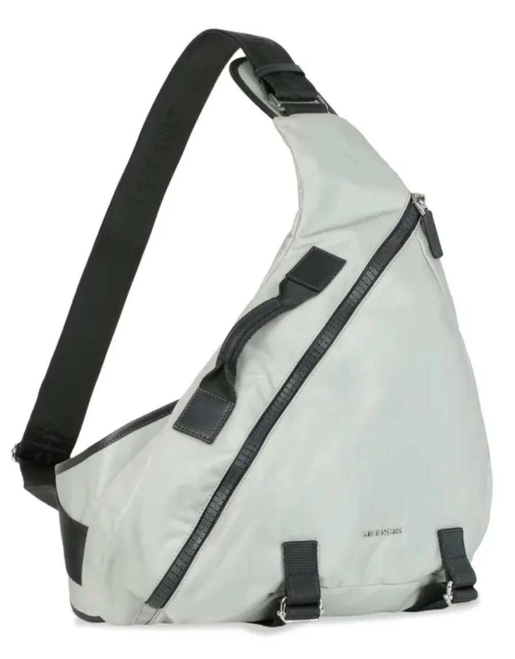 Givenchy — $1,200 Givenchy NWT Auth Gray G Zip Triangle Bag Backpack Handle Adjust AS IS