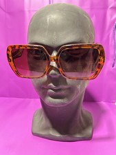 Festival Sunglasses - Square Sunglasses Tortoise Shell Frame Brown Tinted Lens