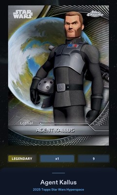 Agent Kallus - Hyperlanes 25cc Topps Star Wars Card Trader Hyperspace 2025