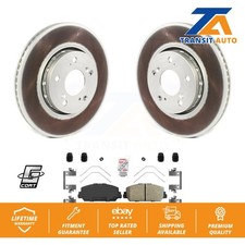 Front Coated Disc Brake Rotors And Ceramic Pads Kit For Acura RLX KGA-100272