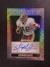 2025 Panini Prizm Black #SS-SDS Stephen Davis Sensational Signatures Mojo #25/25