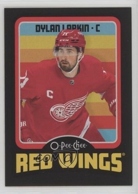 2024-25 O-Pee-Chee Retro Black Border 48/100 Dylan Larkin #446 1pc9