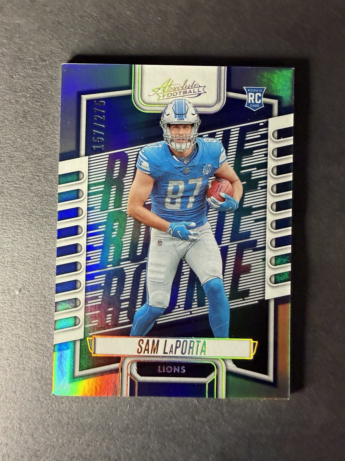2023 Panini Absolute - Rookies Sam LaPorta #115 Spectrum /275 (RC)