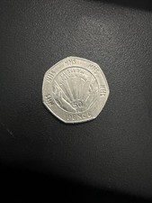 1998 NHS 50th Anniversary Fifty Pence Coin Circulated, Rare Collectible