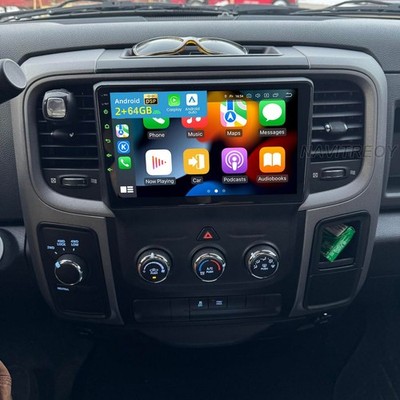 For RAM 1500 Classic 2019-2024 Apple CarPlay Android 15 GPS Navi Radio Head Unit