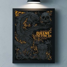 Queens Of The Stone Age Boston Massachusetts 2025 Venue Poster On October 8 Queens Of The Stone Age Boston Massachusetts 2025 Venue Poster On October 8