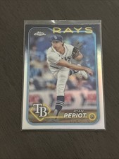 2024 Topps Chrome Baseball Tampa Bay Rays -Refractor Ryan Pepiot #128